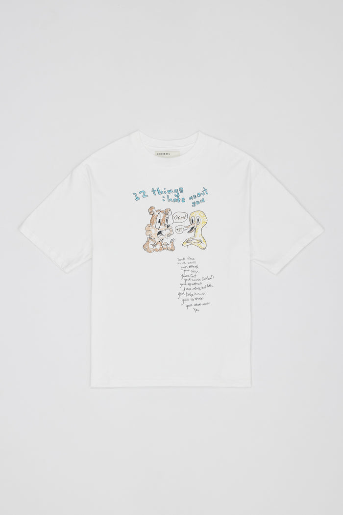 Domrebel 12 THINGS T-SHIRT Ivory