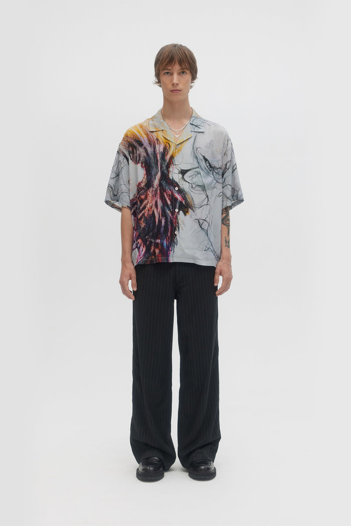 Domrebel ASCEND CAMP COLLAR SHIRT Beige