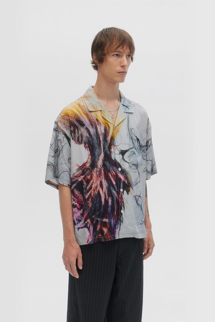 Domrebel ASCEND CAMP COLLAR SHIRT Beige