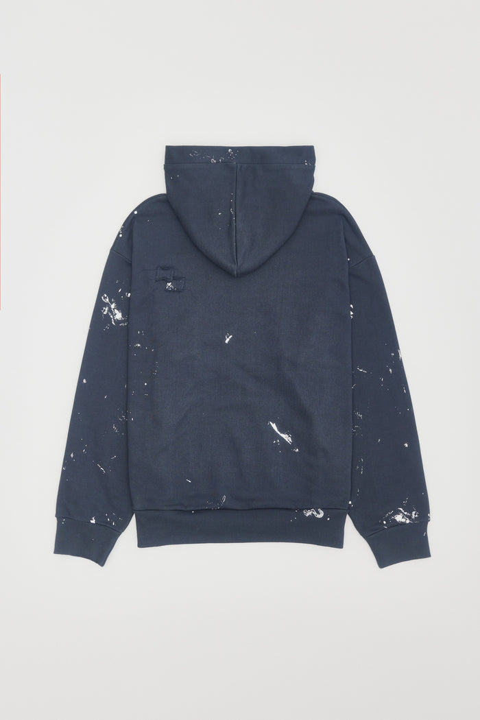 Domrebel ATELIER HOODIE DARK BLUE DARK BLUE PAINT