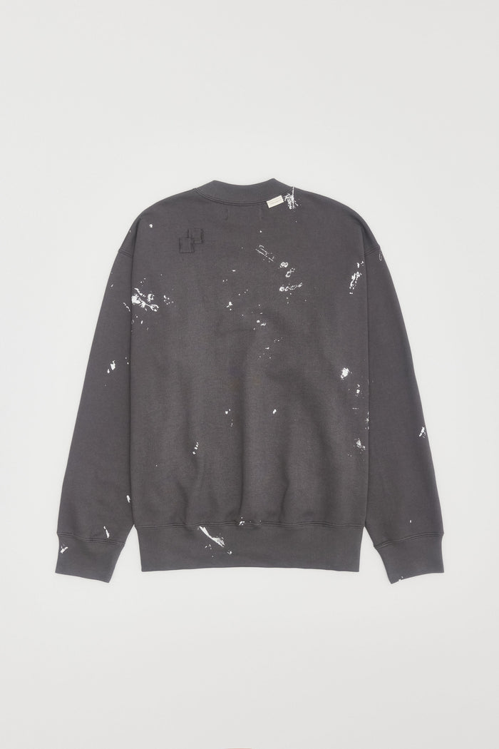 Domrebel ATELIER SWEATSHIRT COAL COAL PAINT