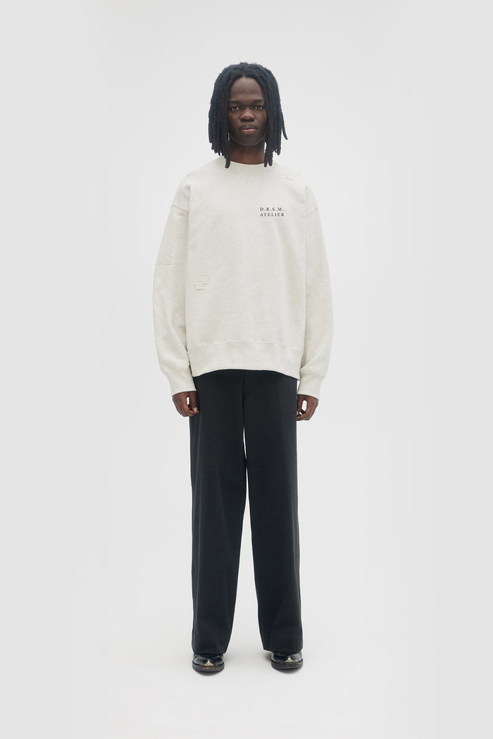 Domrebel ATELIER SWEATSHIRT GREIGE GREIGE PAINT