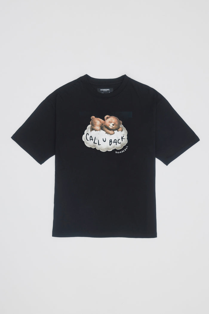 Domrebel CALL U T-SHIRT Black