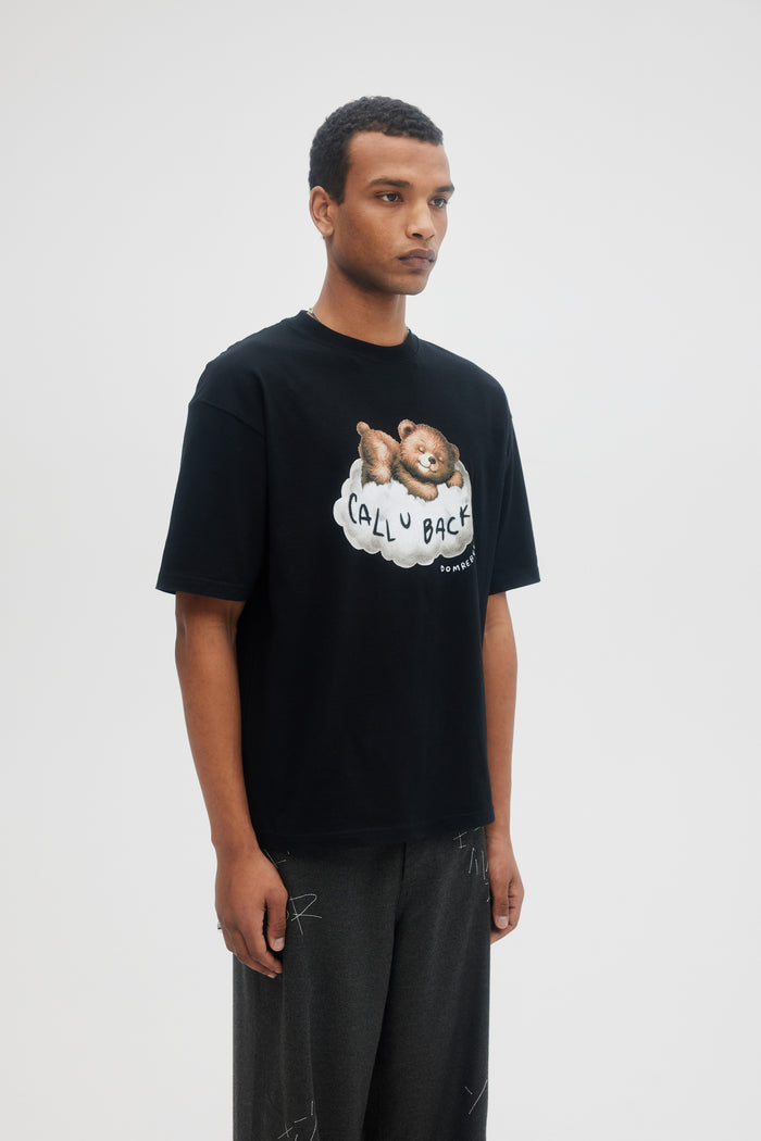 Domrebel CALL U T-SHIRT Black