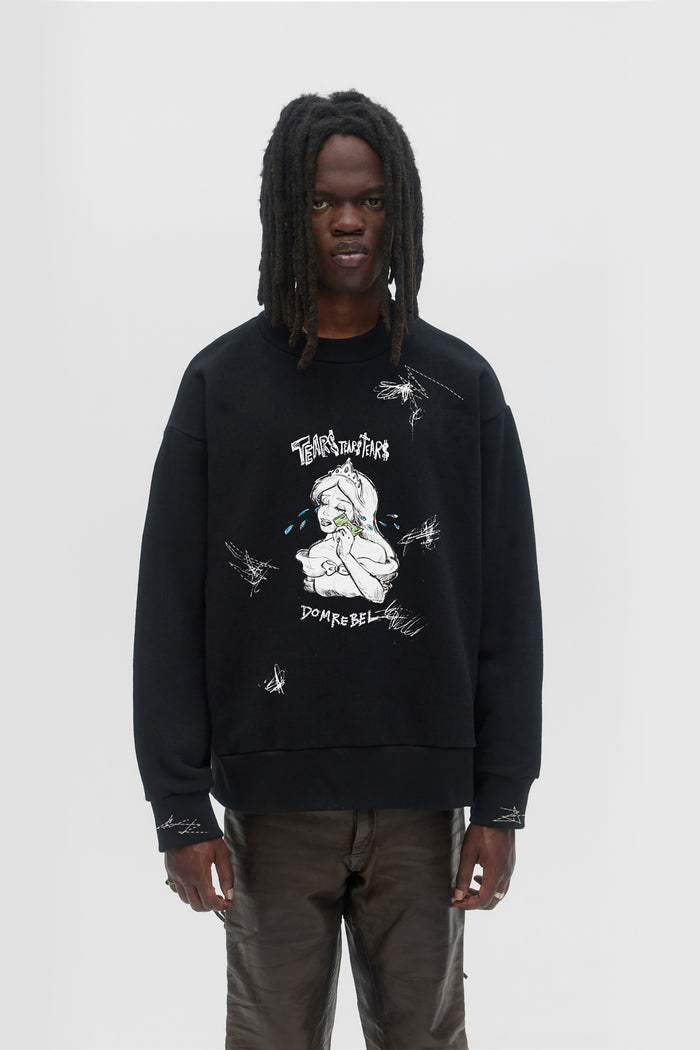 Domrebel CASHCRY SWEATSHIRT Black
