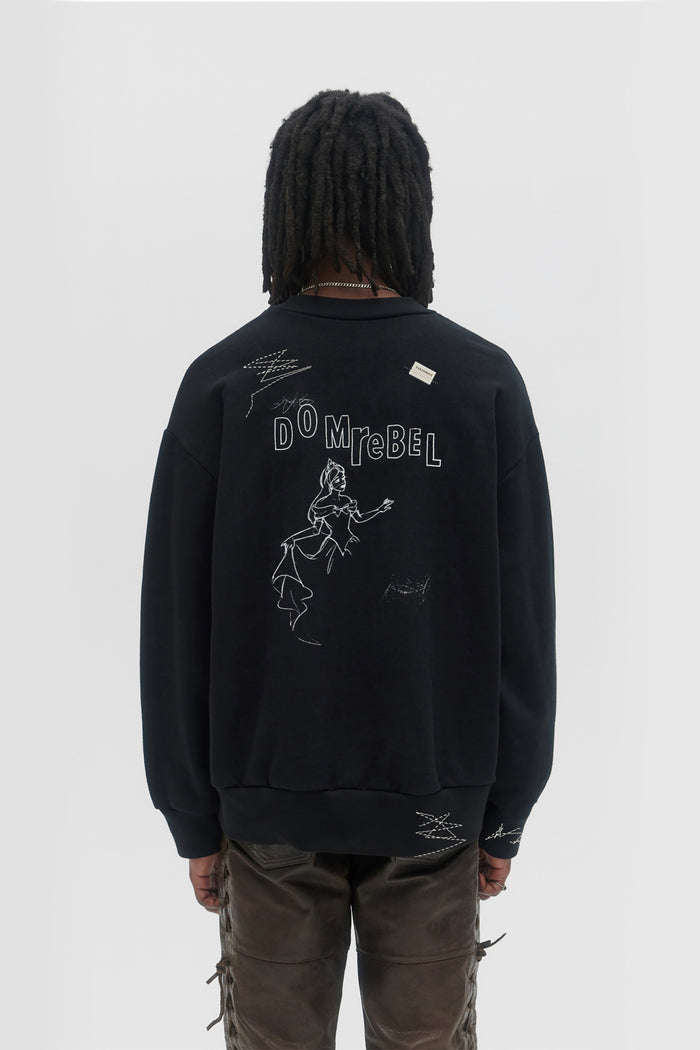 Domrebel CASHCRY SWEATSHIRT Black