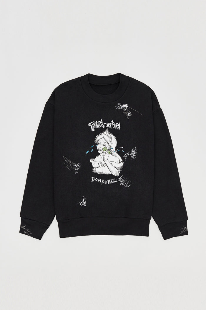 domrebel CASHCRY SWEATSHIRT Black