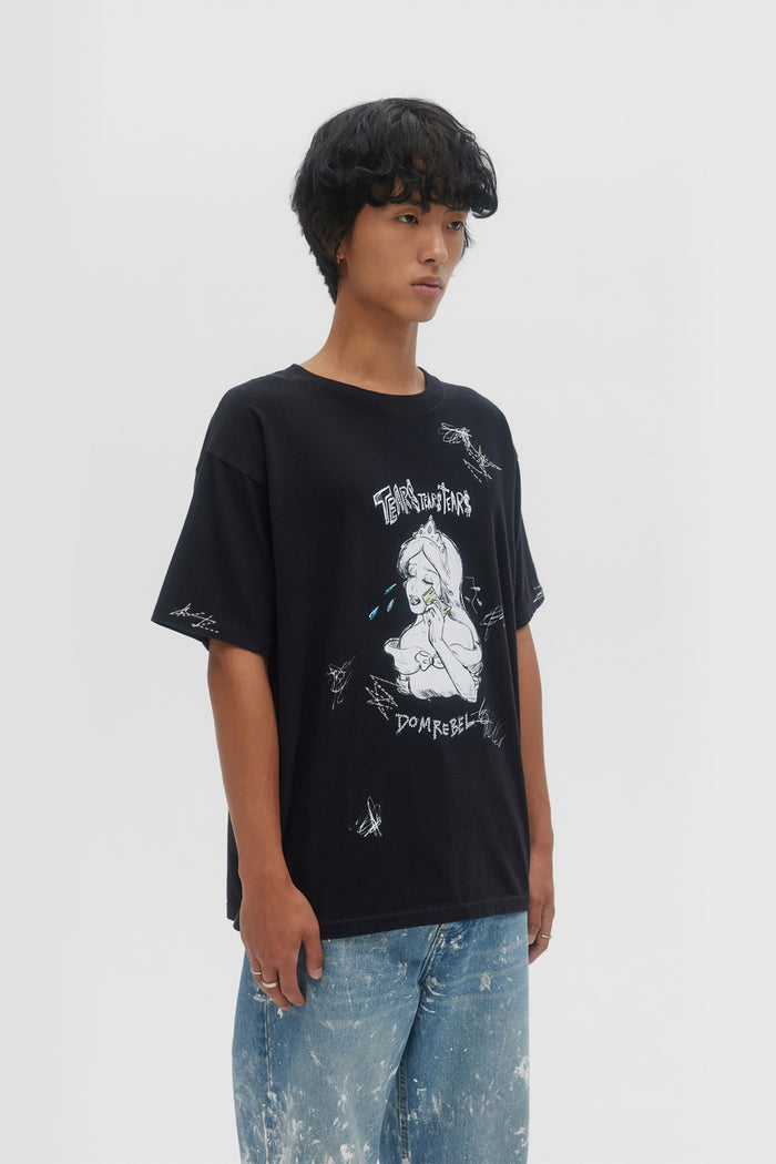 Domrebel CASHCRY T-SHIRT Faded Black