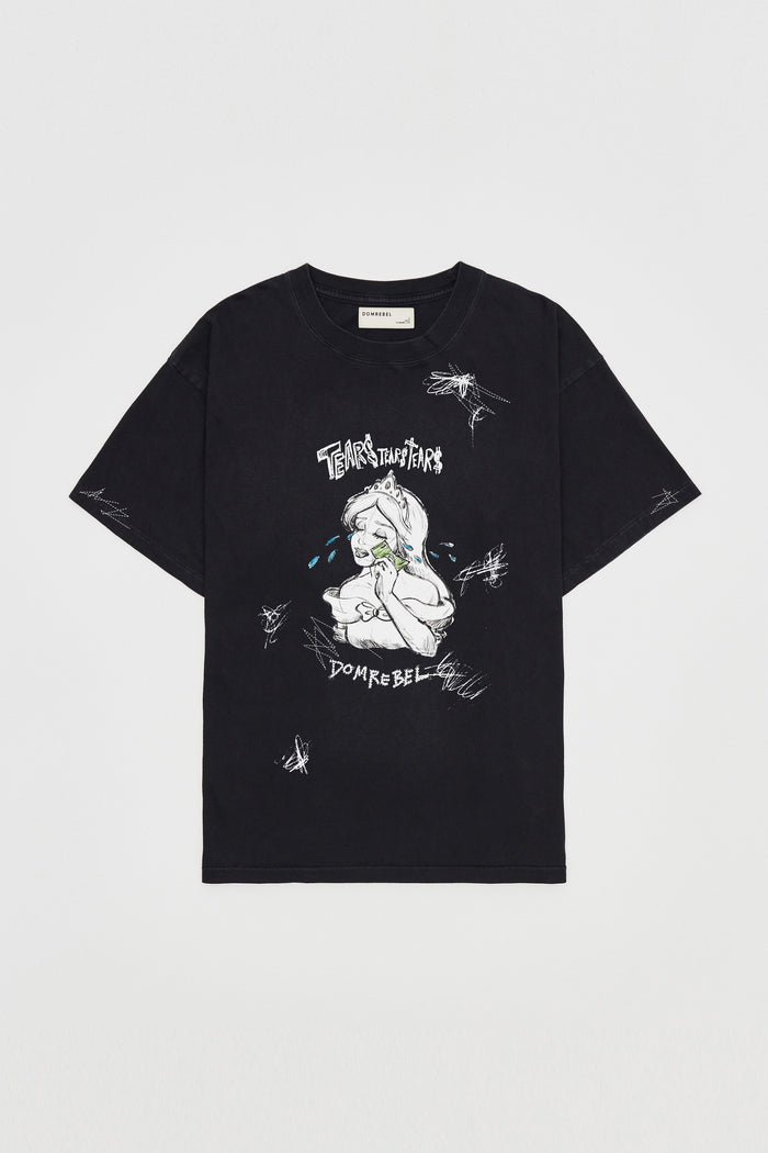 domrebel CASHCRY T-SHIRT Faded Black