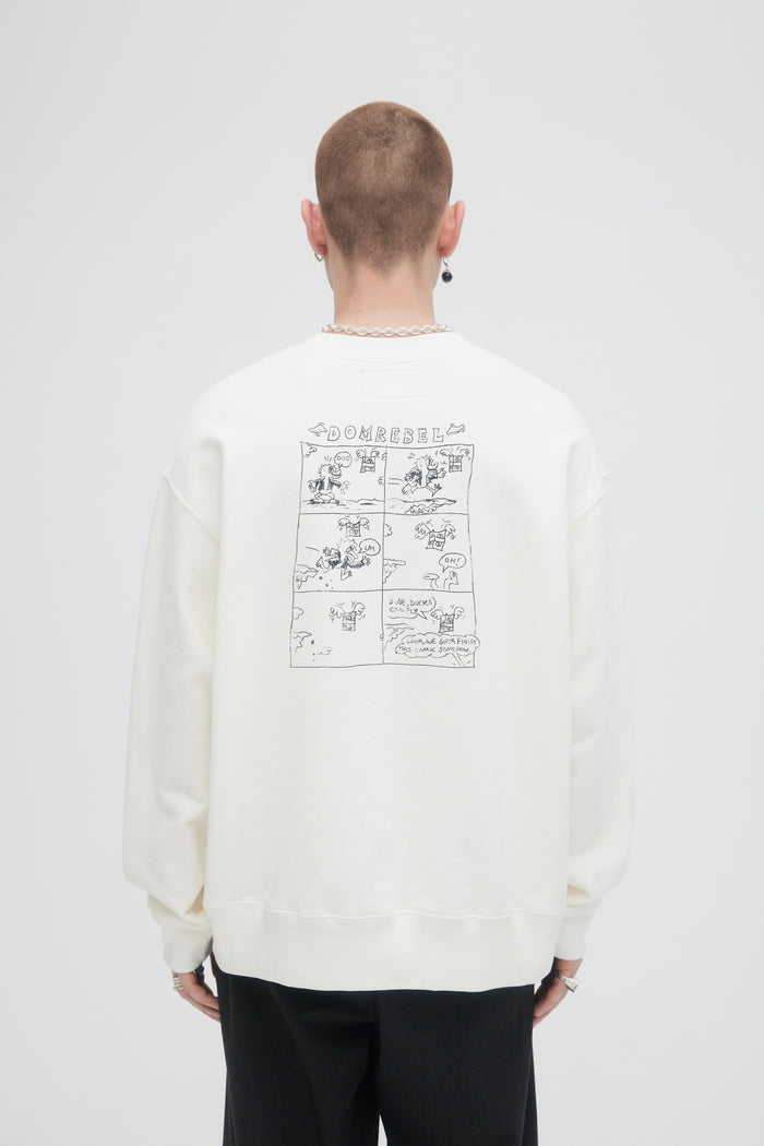 Domrebel CHASE SWEATSHIRT Ivory