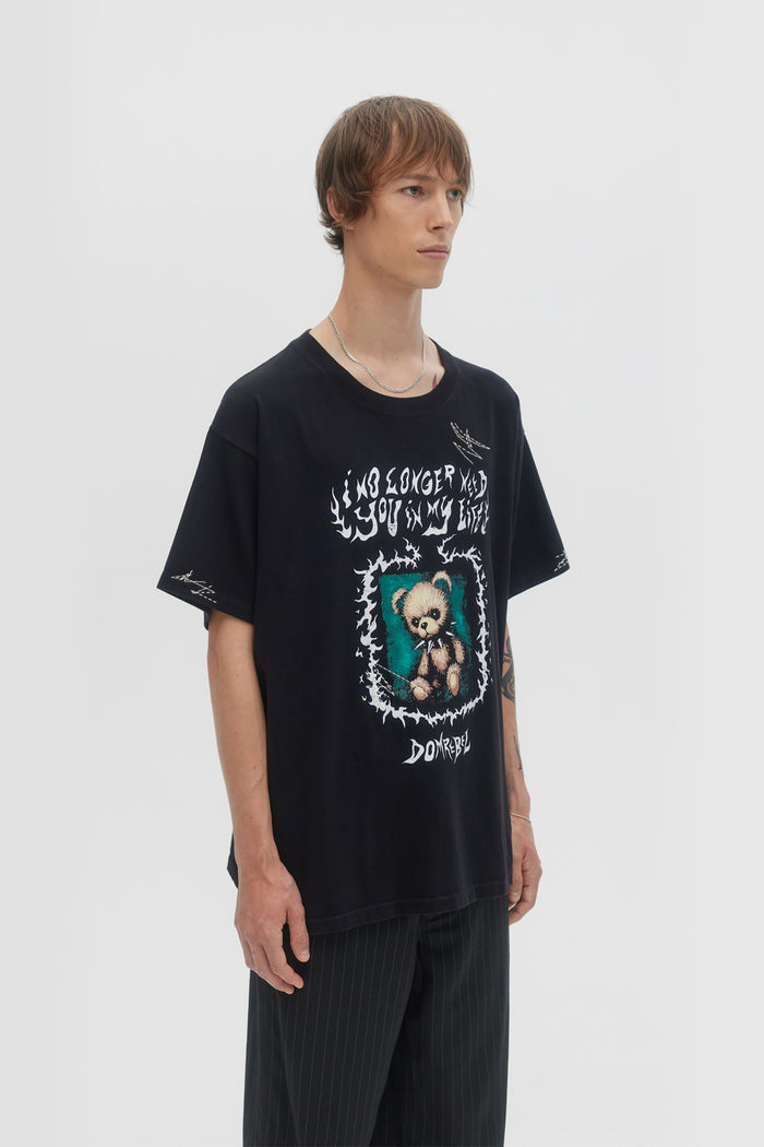 Domrebel COLLARBEAR T-SHIRT Black