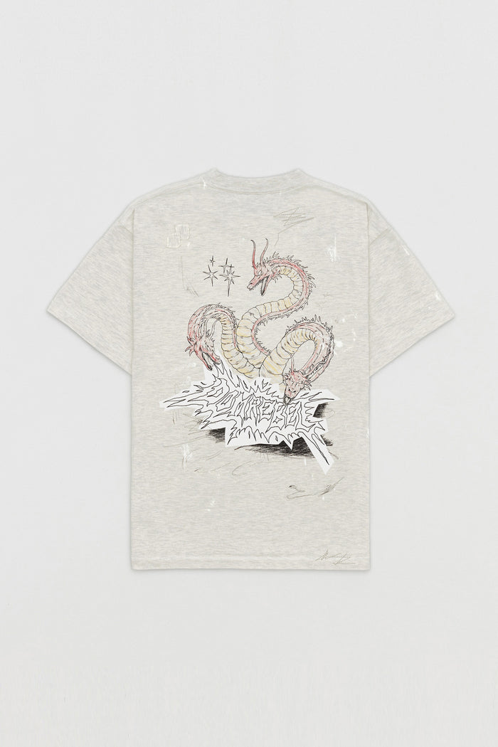 Domrebel CONFLICT T-SHIRT GREIGE