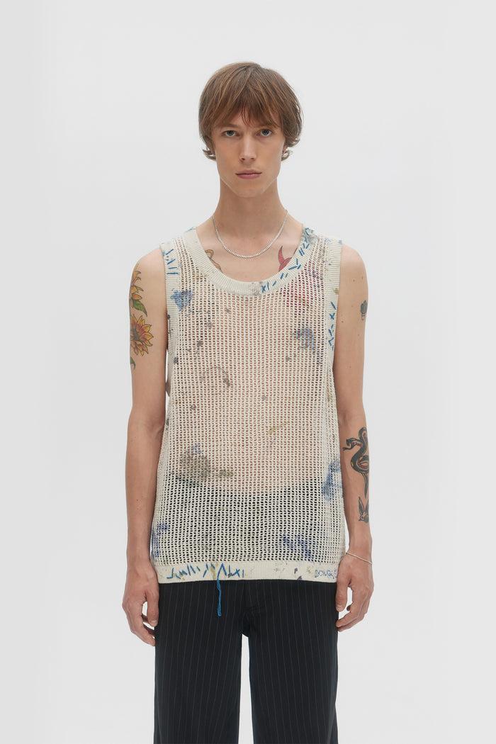Domrebel CREATOR KNIT TANK TOP Beige
