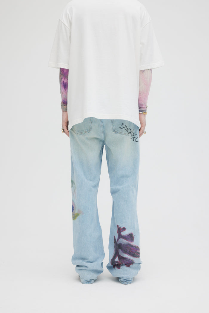 Domrebel CREATURE BOOTCUT JEANS Light Blue