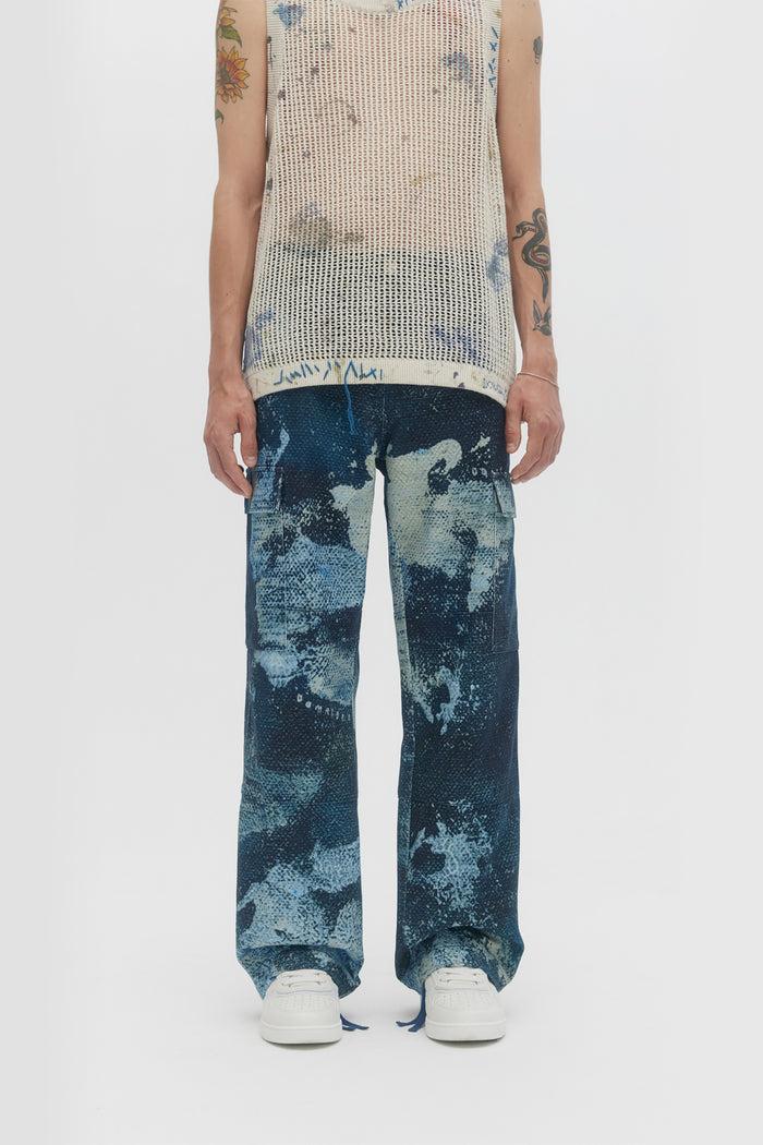 Domrebel DEEP CARGO PANTS Blue