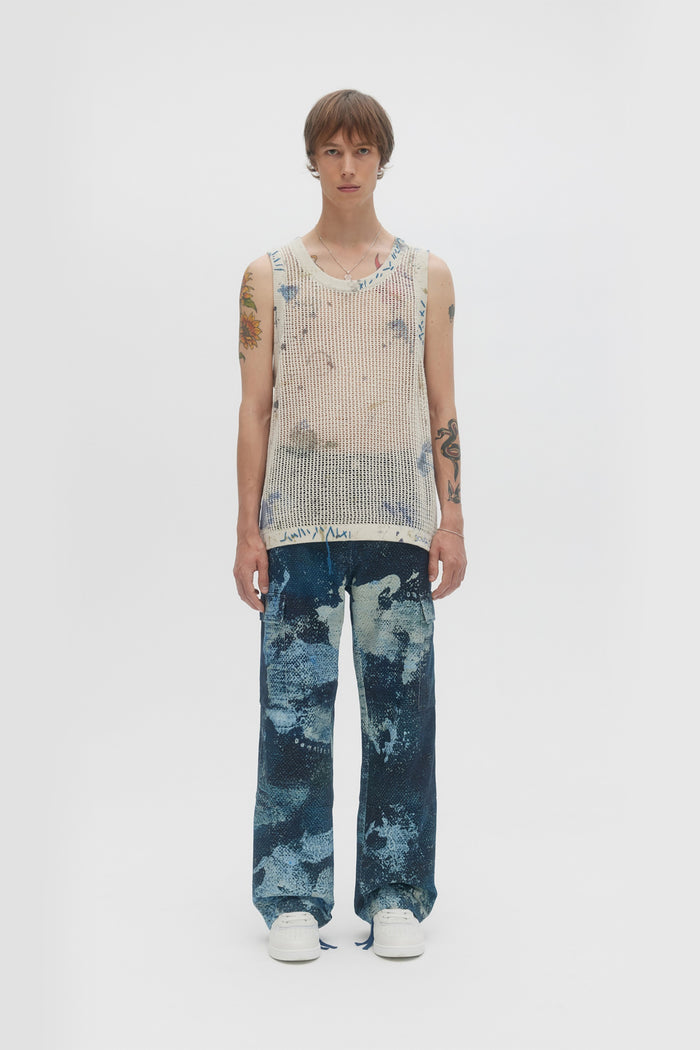 Domrebel DEEP CARGO PANTS Blue