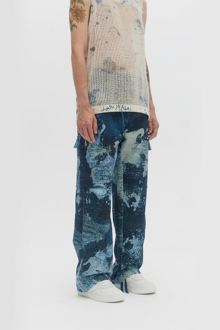 Domrebel DEEP CARGO PANTS Blue