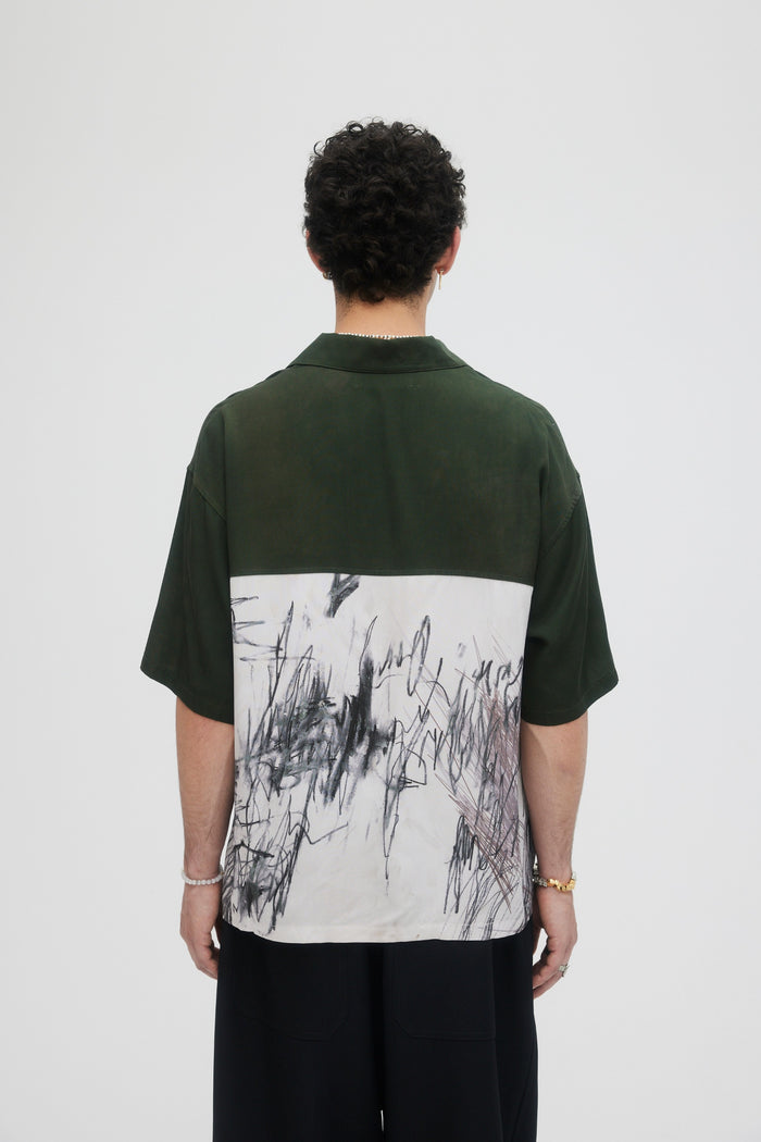 Domrebel DEMI CAMP COLLAR SHIRT Green