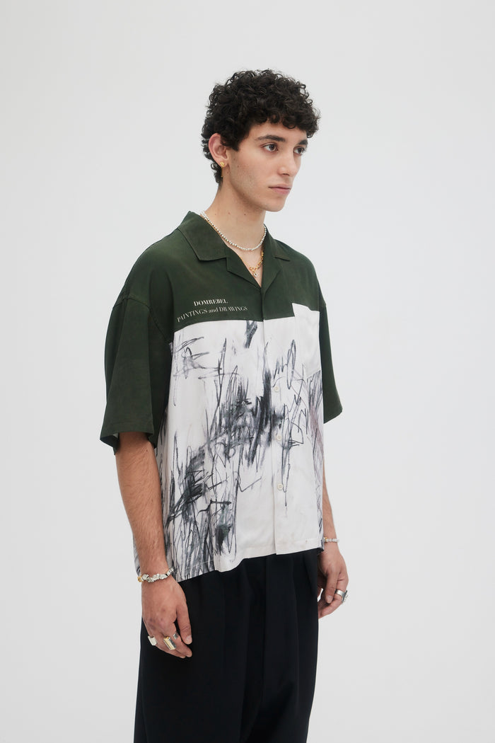 Domrebel DEMI CAMP COLLAR SHIRT Green