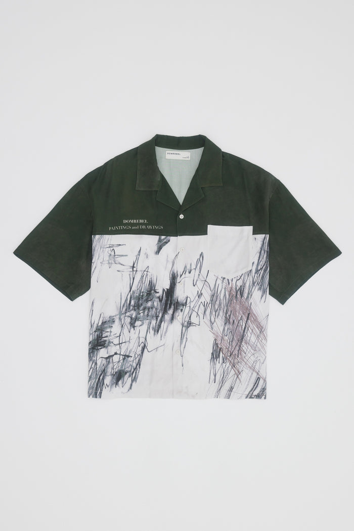 Domrebel DEMI CAMP COLLAR SHIRT Green