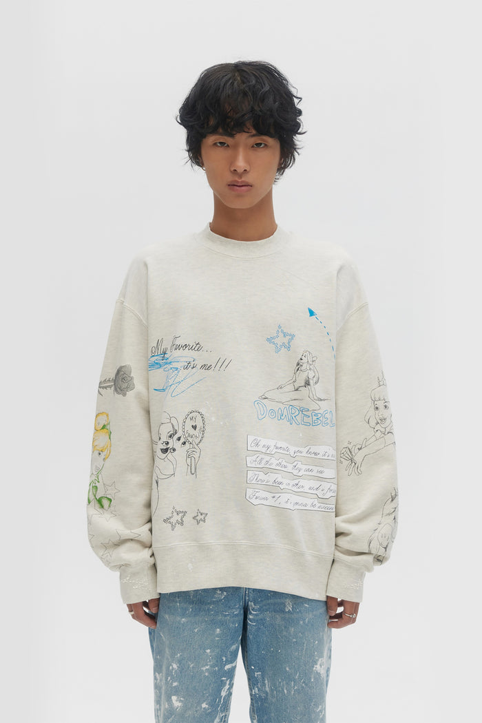 Domrebel DIVA SWEATSHIRT GREIGE