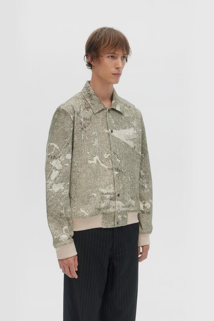 domrebel DROPCLOTH BOMBER JACKET Beige