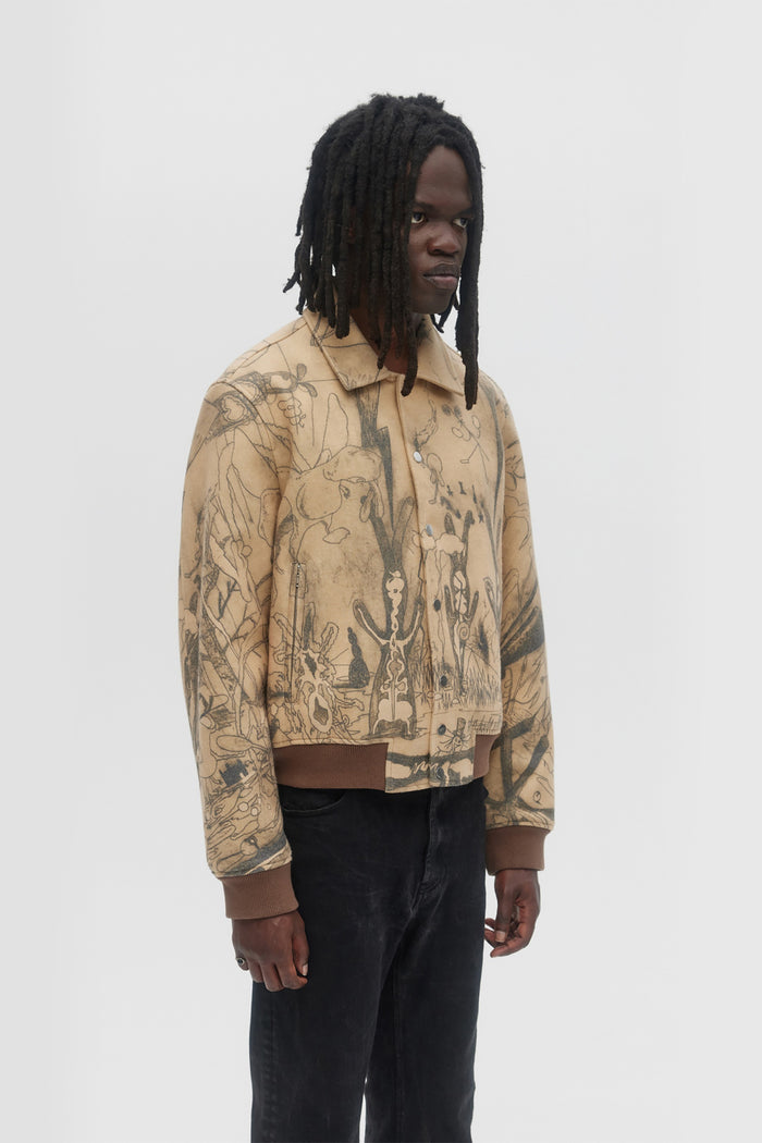 Domrebel ELYSIUM BOMBER JACKET Beige