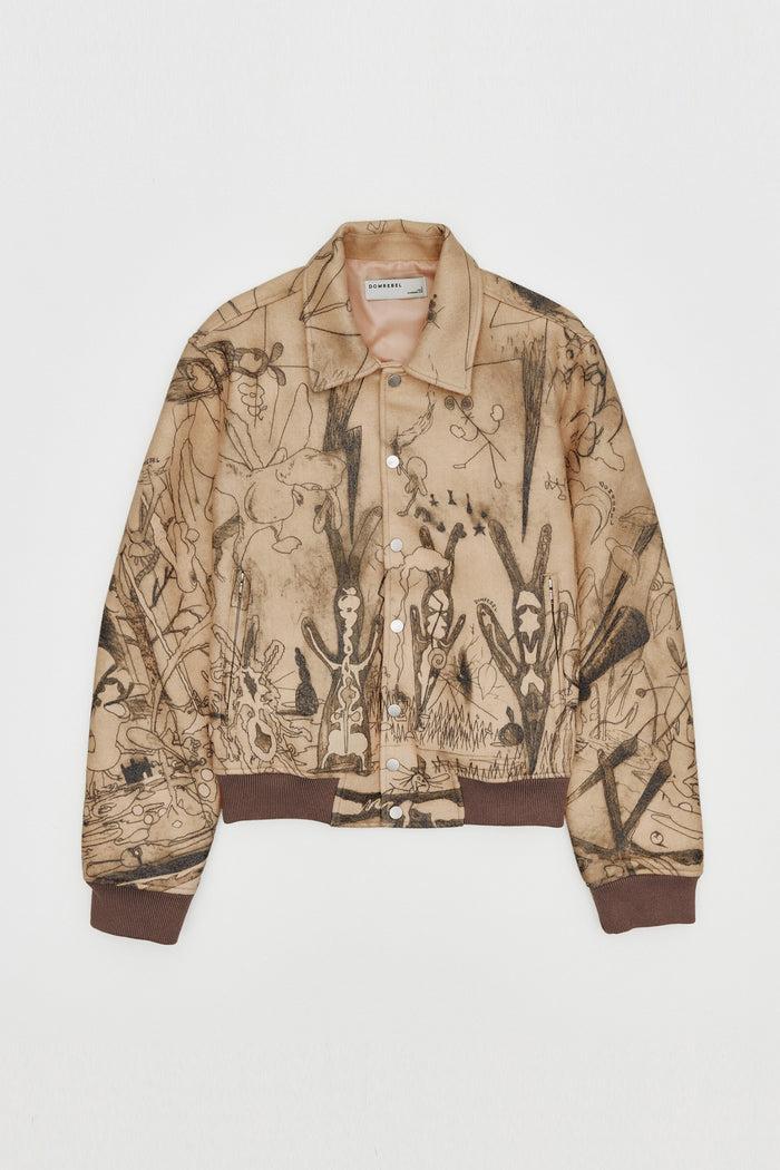 domrebel ELYSIUM BOMBER JACKET Beige