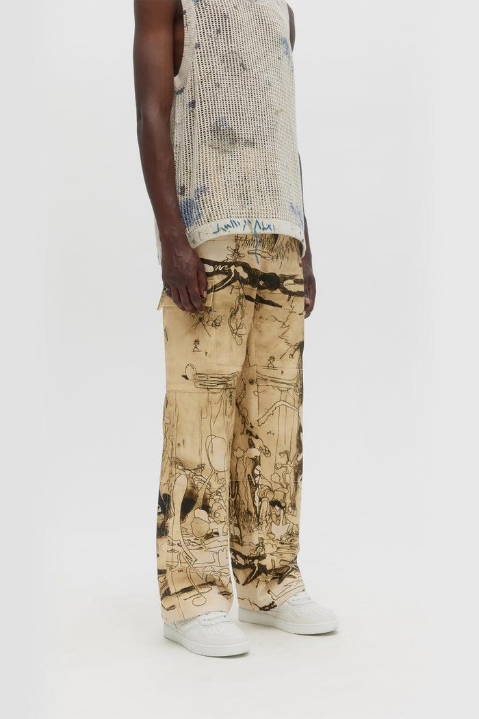 Domrebel ELYSIUM CARGO PANTS Beige