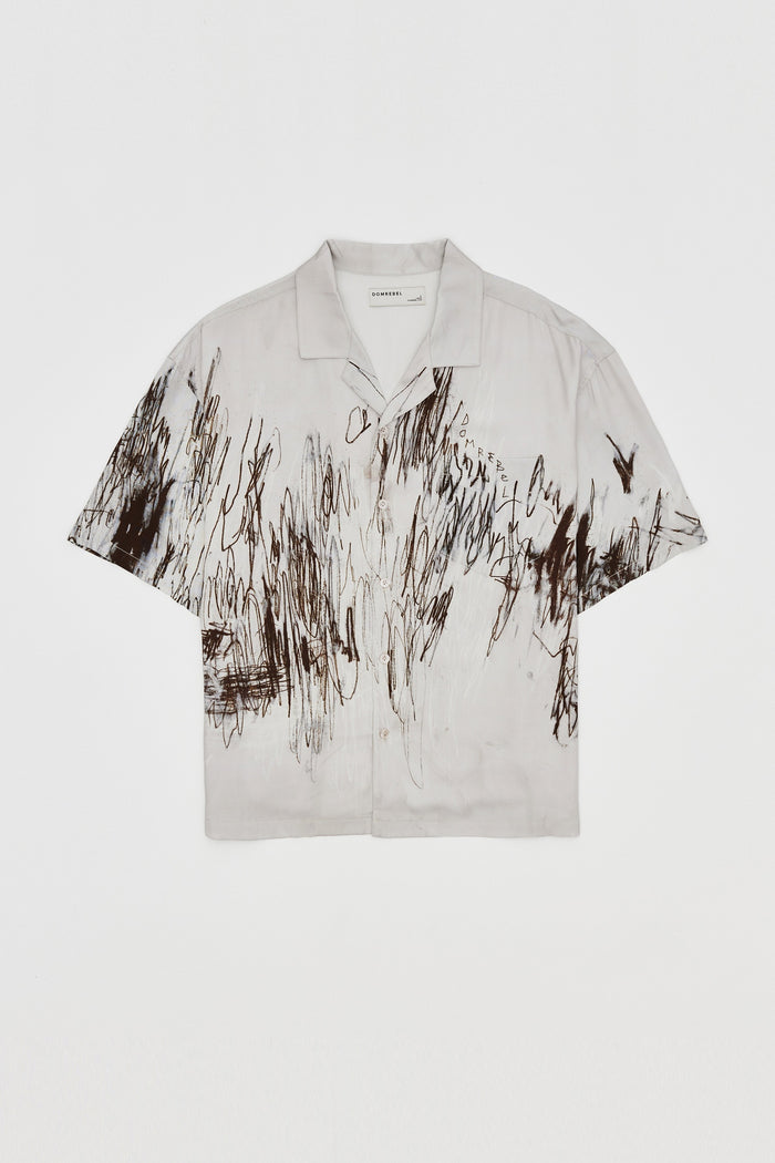 domrebel FREEHAND CAMP COLLAR Beige