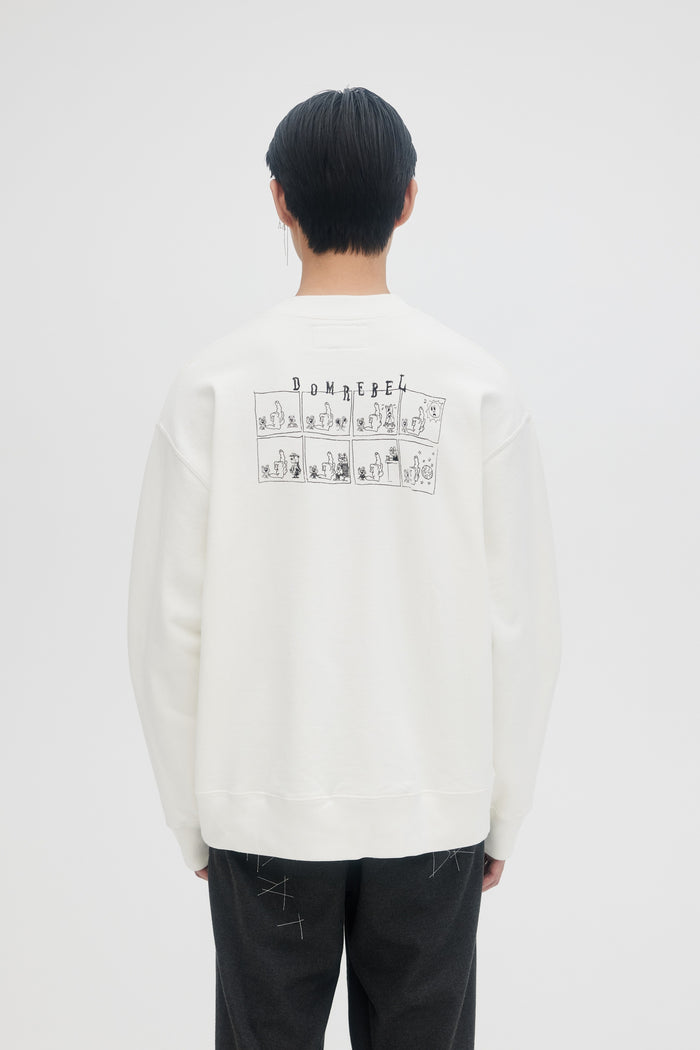 Domrebel FRIENDLY SWEATSHIRT Ivory