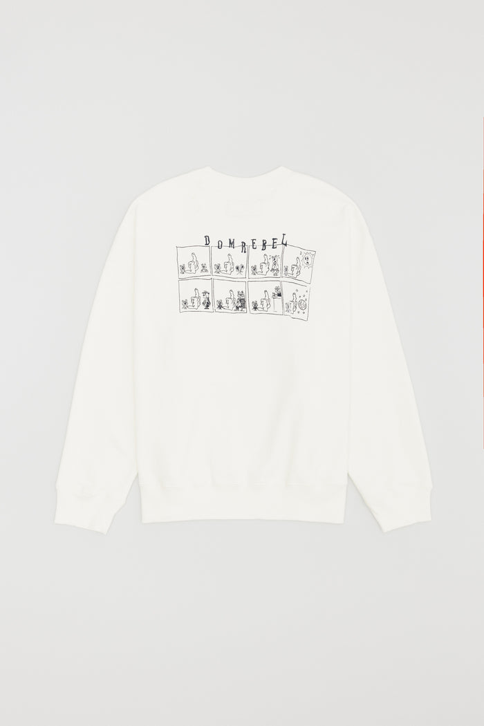 Domrebel FRIENDLY SWEATSHIRT Ivory