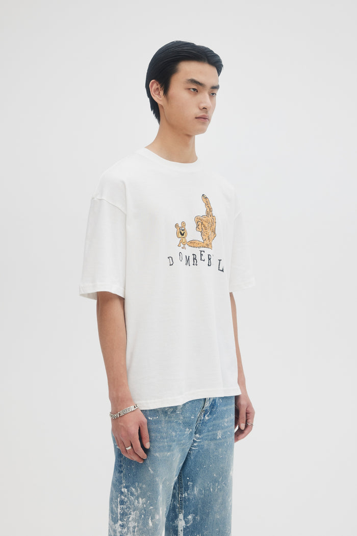 Domrebel FRIENDLY T-SHIRT Ivory