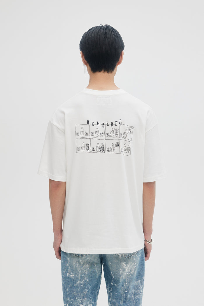 Domrebel FRIENDLY T-SHIRT Ivory