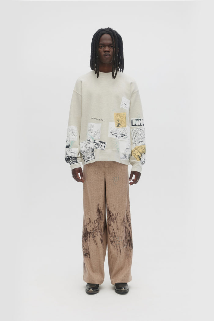 Domrebel FUNNIES SWEATSHIRT GREIGE