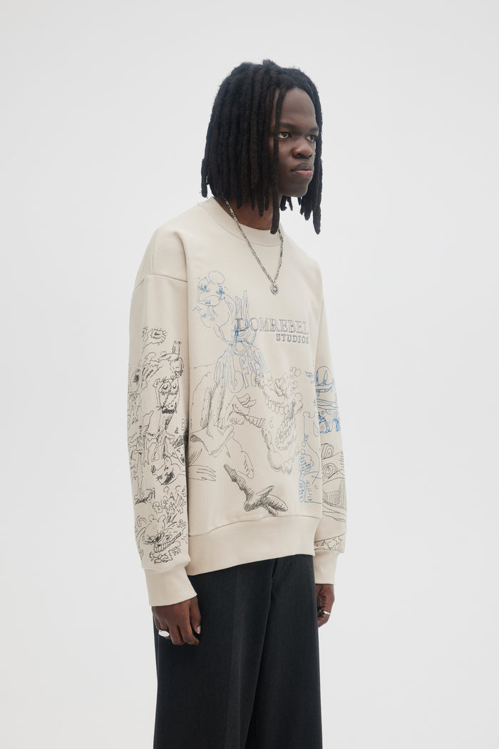Domrebel GIGGLES SWEATSHIRT Dust