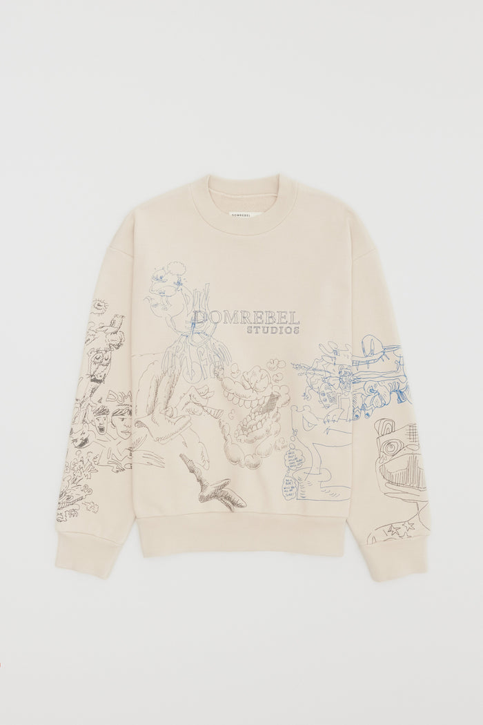 Domrebel GIGGLES SWEATSHIRT Dust