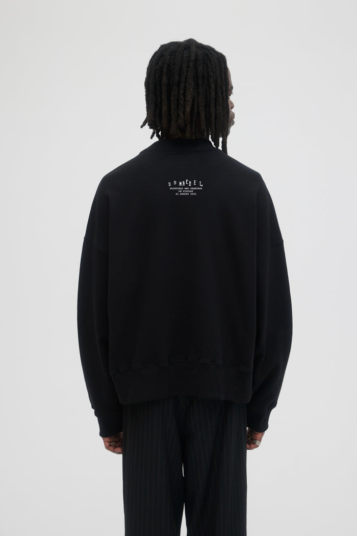 Domrebel GRUMPY SWEATSHIRT Black