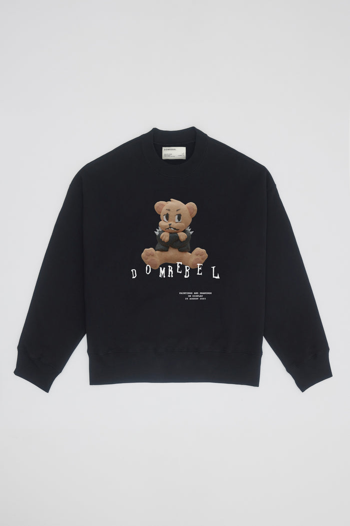 Domrebel GRUMPY SWEATSHIRT Black