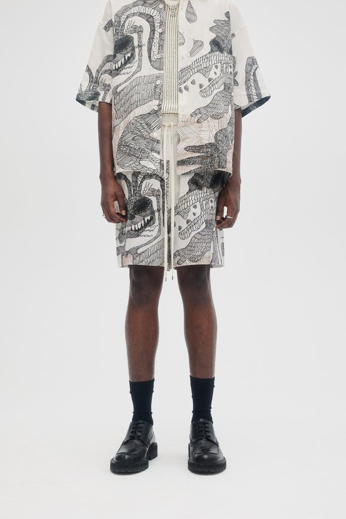 domrebel HAO SHORTS Beige