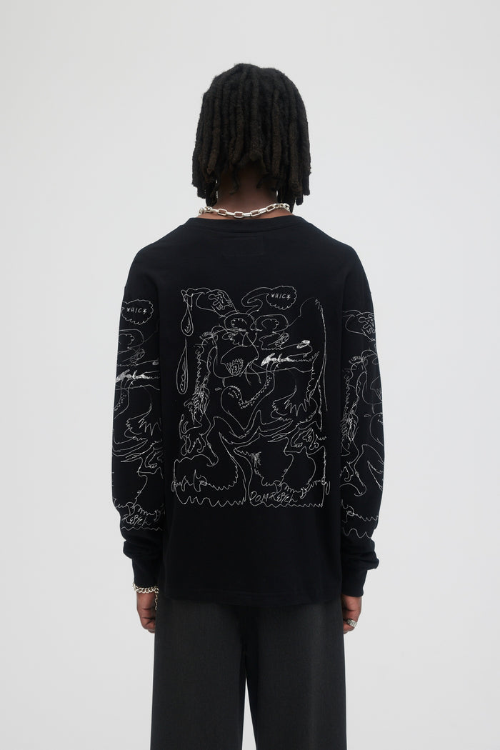 Domrebel HIC LONG SLEEVE T-SHIRT Black