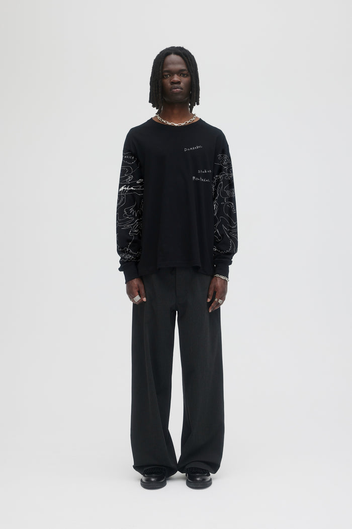 domrebel HIC LONG SLEEVE T-SHIRT Black