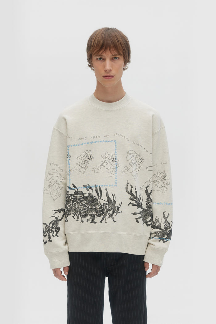 Domrebel HOPS SWEATSHIRT GREIGE