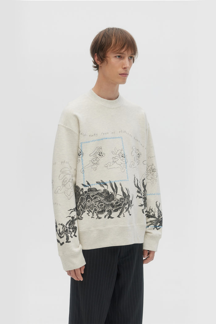 Domrebel HOPS SWEATSHIRT GREIGE