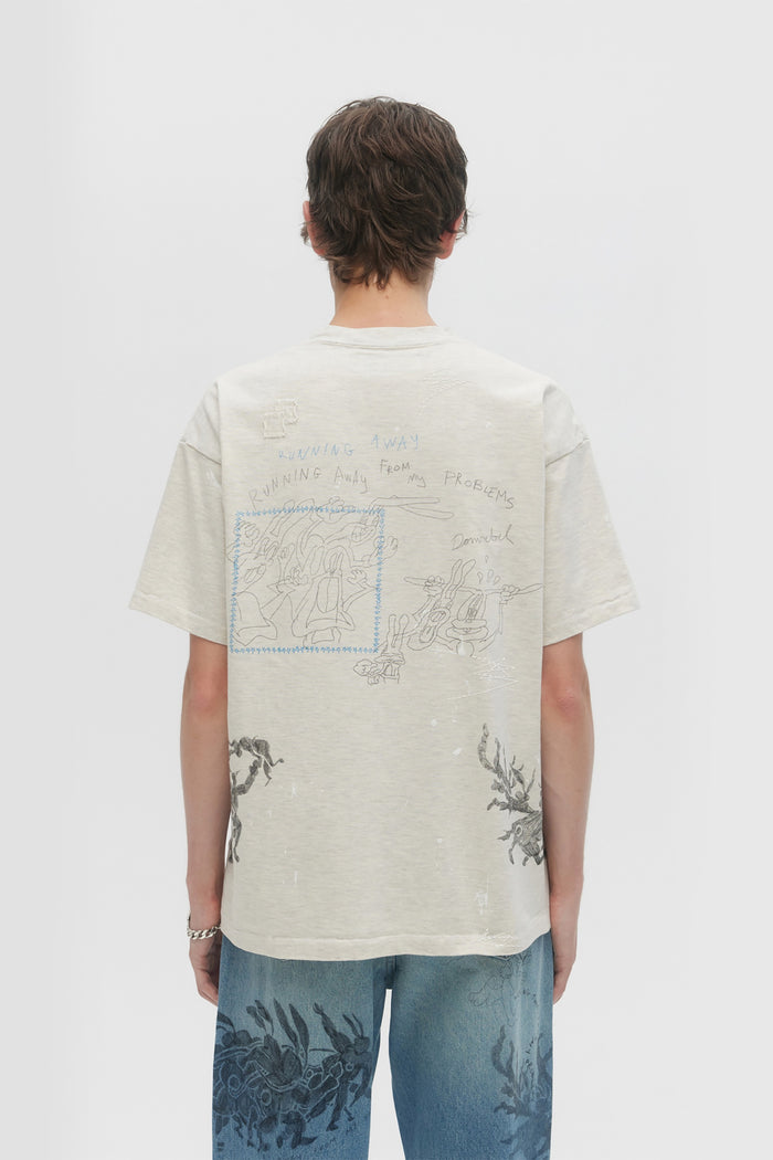 Domrebel HOPS T-SHIRT GREIGE