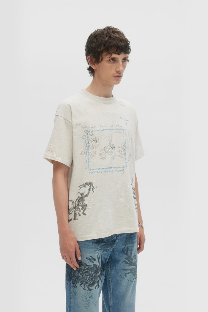 Domrebel HOPS T-SHIRT GREIGE