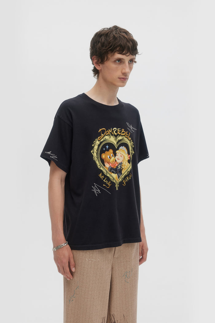 Domrebel JUST RICH T-SHIRT Black