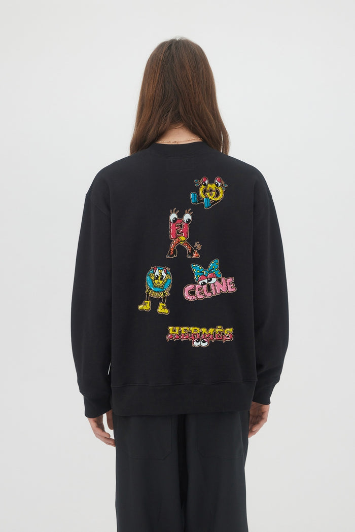 Domrebel LUXURY SWEATSHIRT Black