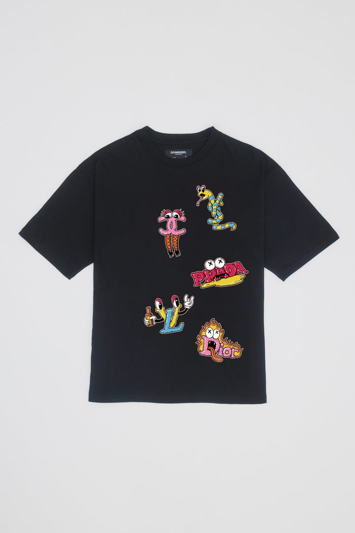 Domrebel LUXURY T-SHIRT Black