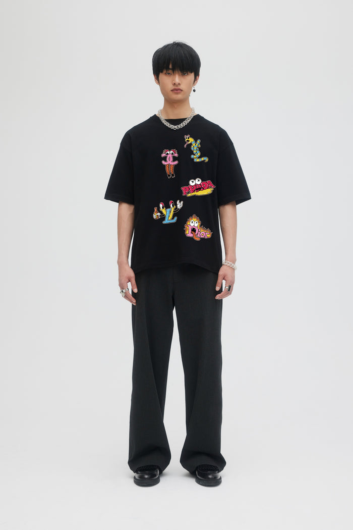 domrebel LUXURY T-SHIRT Black